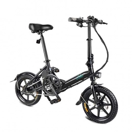 Guajave Vélos électriques Guajave lectrique Vlo Pliant Pliable Bicyclette Double Frein Disque Portable pour Cyclisme - Noir
