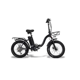 HESND vélo HESND ddzxc Vélo électrique pliable E-Bike de neige, moteur, batterie, VTT de 50, 8 cm, vélo d'assistance au pédalage avec panier (taille : 48 V 13 Ah)