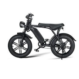 HESND vélo HESND zxc Vélo électrique pour adultes 20" Moteur électrique Design rétro 7 vitesses Vélo de neige / plage