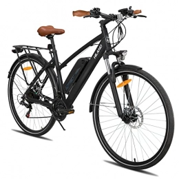 ROCKSHARK vélo HILAND Vélo électrique de ville 28" avec dérailleur Shimano 7 vitesses - Vélo électrique - Vélo urbain - Moteur 250 W - Batterie lithium-ion 36 V 10, 4 Ah - 25 km / h, pour homme et femme