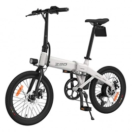 Twotoo vélo HIMO Z20 Vélo électrique Pliable 25 km / h 80KM kilométrage 250W 3 Modes de Conduite IP7X étanche 20 Pouces ebike pour Femmes Hommes Enfants Blanc(Navire d'Allemagne)