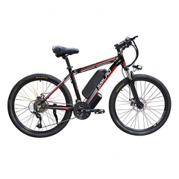 Hyuhome vélo Hyuhome Vélo électrique pour adultes, 360 W, alliage d'aluminium, amovible, 48 V / 10 Ah, aux ions de lithium de la montagne / Commute Ebike (Black Red)
