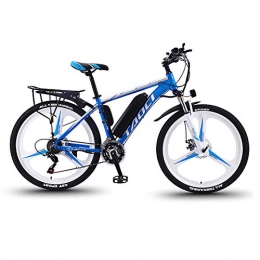 Hyuhome vélo Hyuhome Vélos électriques pour Adultes, en Alliage de magnésium eBikes Vélos Tout Terrain, 26" 36V 350W 13Ah Amovible au Lithium-ION pour Hommes Montagne Ebike, Bleu, 13Ah80Km