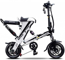 June vélo June Bicyclette électrique Portative De Bicyclette électrique Pliable De 250w pour des Adultes avec Le Verrou à Distance De Vol De Batterie Au Lithium De Cadre en Acier De Carbone 36 V Blanc, Red