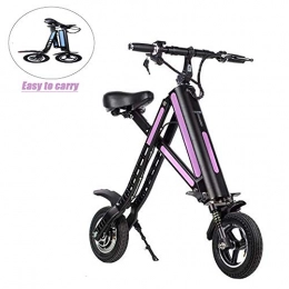 June vélo June Scooter Se Pliant électronique De Véhicule du Vélo électrique Portatif 36V 8.0AH 250W avec Les Pare-Chocs Avant De Ressort Bike14KG De Mobilité De 10 Pouces Rose, Beige