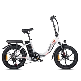 Kinsella vélo Kinsella Vélo électrique pliable F20 de 50, 8 cm - Moteur sans balais de 250 W et batterie au lithium 36 V 15 Ah (blanc)