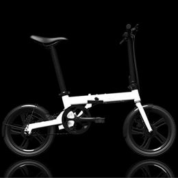 KNFBOK vélo KNFBOK Velo Electrique Homme Intelligent à Assistance électrique Pliant vélo électrique Petite Mini Batterie au Lithium vélo Adulte Longue Batterie Vie 3 Types de Mode de Conduite Blanc
