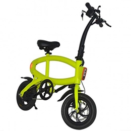 KNFBOK vélo KNFBOK Velo Electrique Pliant Adulte Pratique Mini-vélo électrique Pliant à Piles au Lithium pour Freins à Disque Avant et arrière en Alliage d'aluminium, Charge maximale 110 kg