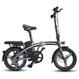 KT Mall vélo KT Mall 14 Pouces Pliant vélo électrique vélo Pliable Pliable vélo électrique Portable réglable en Toute sécurité pour Faire du vélo 400W 25km / h speed150kg Charge utile, 70to100KM