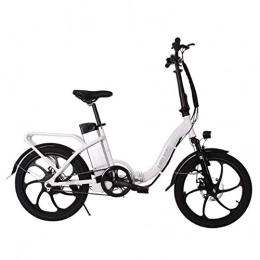 KT Mall vélo KT Mall Vélo électrique pour Adultes Pliant vélo électrique Max Vitesse 32 km / H avec 36V 10Ah Amovible au Lithium-ION Rechargeable 250W Moteur Urban Commuter vélo, Blanc
