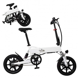 LFANH vélo LFANH Pliant Vélo Électrique, Vélo Cruiser 14 « Adulte Vélo Pliant 250W Moteur, À 30 Km Long Reach, 36V Batterie, Ville E-Bike avec Pédales Et Chaîne pour Les Hommes Et Les Femmes, Noir, 36V 7.8Ah