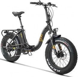 LIMQ vélo LIMQ 20 Pouces Neige E-Bike 48V500w Vlo lectrique 4.0 Gros Pneu Pli Vlo De Montagne lectrique 624wh Batterie Au Lithium Plage Loisirs Emotor