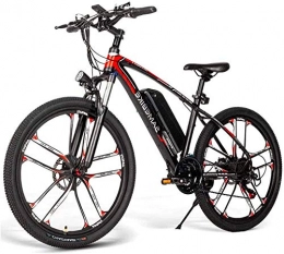 MQJ vélo MQJ Vélo de Montagne Électrique Ebikes Sm26 Pour Adultes, 350W 21 Vitesse Ebike 48V 8Ah Batterie Lithium-Ion 3 Modes de Travail, 26"Vélos de Vélo de Ville Pour Hommes Femmes