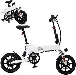 MQJ vélo MQJ Vélos Électriques Pliables Ebikes Pour Adultes, Alliage D'Aluminium Ebikes Bicycles, 14"36V 250W Lithium-Ion Batterie Bicyclette À Vélo, 3 Modes de Travail, 7.8Ah