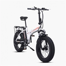 MQJ vélo MQJ Vélos Électriques Rapides Ebikes Pour Adultes 500W Électriques Vélo Pliable de Vélo de Montagne de Montagne E-Vélo Cyclisme 15Ah 48V Batterie Au Lithium 20 Pouces Pneu de Graisse 7 Vitesse Variab