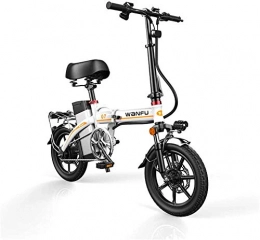 MQJ vélo MQJ Vélos Électriques Rapides Ebikes Pour Adultes de 14 Pouces Roues de 14 Pouces Cadre En Alliage D'Aluminium Portable Vélo Électrique Pliant Avec Batterie de Lithium-Ion de 48V Amovible