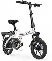 MQJ vélo MQJ Vélos Électriques Rapides Ebikes Pour Adultes Vélo Électrique Pour Adultes 48V Commuter Urban Pliing E-Vélo Pliant Vélo Électrique Max Vitesse Maximale 25 Km / H Capacité de Charge 150 Kg, Blanc, 1