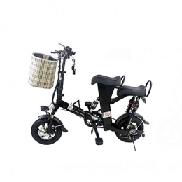 NEWBII vélo NEWBII Vélo électrique à Assistance Pliable Moteur Silencieux 48V 400W Absorption Chocs Multiples Batterie Au Lithium-ION Frein Disque Affichage La Vitesse par LCD, Black-48V11A