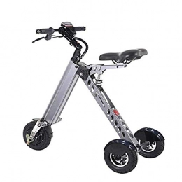 PKJI Vélos électriques PKJI Mini Tricycle Pliable pour Scooter électrique portatif, portée complètement chargée, 30 km | Convient particulièrement aux Personnes nécessitant Une Assistance et Un Voyage Mobiles