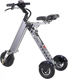 QLHQWE vélo Portable Petit lectrique adulte vlo pliant vlo lectrique Scooter Mini Petit Tricycle lectrique Femme Batterie vlo Poids 14KG avec 3 vitesses Vitesse limite 6-12-20KM / H (Livr en 2-7 jours)