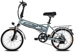 RDJM vélo RDJM VTT Electrique 20 Pouces vélo électrique for Adultes, Pliable vélo électrique / électrique Trajets vélo avec 48V 10, 5 / 12.5Ah Batterie et Gears 7 Professional Vitesse
