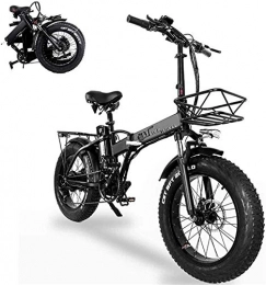 RDJM vélo RDJM VTT Electrique, 20 Pouces vélo électrique Pliable avec 48V 15Ah Mobile au Lithium-ION Montagne Vélo électrique, équipés de matériel électronique et Amovible Unique de vélos