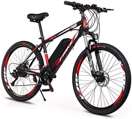 RDJM vélo RDJM VTT Electrique, 26 « » électrique VTT, Adulte Vitesse Variable Hors Route vélo électrique (36V8A / 10A) for Adultes Ville Trajets extérieur Cyclisme (Color : Black Red, Size : 36V10A)