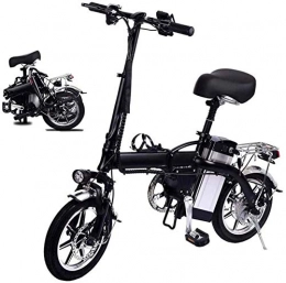 RDJM vélo RDJM VTT Electrique Pliant vélo électrique for Les Adultes, 14" Mini Ebike avec 350W Moteur, 48V 10Ah Batterie, City Professional Disc Double Frein vélo