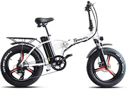 RDJM vélo RDJM Vtt electrique Vélos électriques rapides for adultes 20 pouces pliant vélo électrique, électrique tout-terrain Vélo de montagne avec écran LCD, 500W 48V 15AH Lithium batterie, Freins à deux disqu