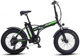 RDJM vélo RDJM VTT Electrique Vélos électriques Rapides for Adultes 20 Pouces vélo électrique, en Alliage d'aluminium électrique Pliant VTT avec siège arrière, Moteur 500W, 48V 15AH Batterie au Lithium, E-vélo