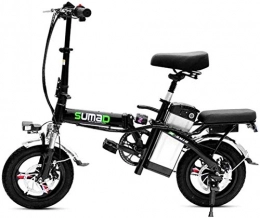 RDJM vélo RDJM VTT Electrique Vélos électriques Rapides for Adultes léger Pliant Portable en Alliage d'aluminium ebike avec des pédales d'alimentation 48V Assist Amovible au Lithium-ION vélo électrique avec 14