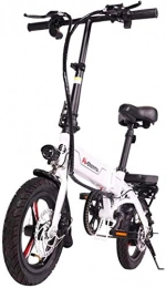 RDJM vélo RDJM Vtt electrique Vélos électriques rapides for adultes légers en alliage de magnésium Matériel pliant portable facile à ranger E-Bike 36V au lithium-ion avec des pédales d'alimentation Assist 14 po