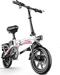 RDJM vélo RDJM VTT Electrique Vélos électriques Rapides for Adultes Portable Facile à Ranger dans Caravan, autocaravane, 14" Vélo électrique / Commute ebike, 48V Lithium-ION Rechargeable et Silencieux Moteur E-