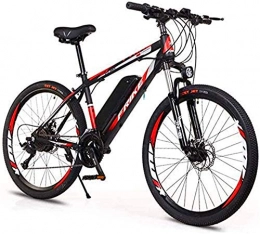 RDJM vélo RDJM Vélo Électrique en Montagne 26 « » électrique VTT, Adulte Vitesse Variable Hors Route vélo électrique (36V8A / 10A) for Adultes Ville Trajets extérieur Cyclisme (Color : Black Red, Size : 36V8A)