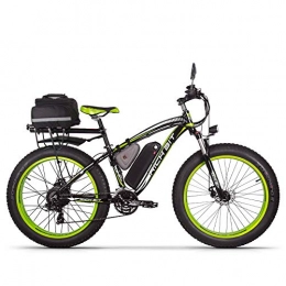RICH BIT vélo RICH BIT Vélo électrique RT-022 1000W Moteur brushless 48V*17Ah LG li-Battery Smart e-Bike Frein à Double Disque Shimano 21-Speed (Green)