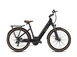 SachsenRad Vélos électriques SachsenRAD Vélo électrique VTC C5 Centro, avec APP antivol | écran LCD | Feux à LED StVZO, Freins hydrauliques, VTC Sportifs Vélo Tout Suspendu Vélos de Ville pour Femme et Homme