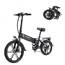 Samebike vélo SAMEBIKE 20LVXD30-II Version de Mise à Niveau 48V 10.4AH vélo électrique Pliant 20 Pouces vélo de Banlieue électrique pour Adulte (Noir)