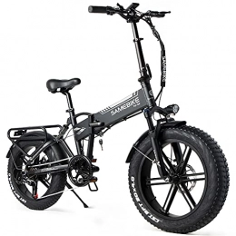 Samebike vélo SAMEBIKE Fat Bike VTT électrique pliable 20" 48 V 10 Ah Pneus gras VTT pour adultes