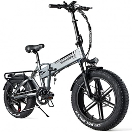 Samebike vélo SAMEBIKE Fat Bike VTT électrique pliable 20" 500 W 48 V 10 Ah Pneus gras VTT pour adultes