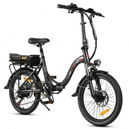 Samebike vélo SAMEBIKE Vélo Electrique Adulte 20" Vélo Cruiser Electrique Vélo de Ville Electrique avec Batterie Lithium-ION Amovible 10Ah, Professionnel 7 Vitesses