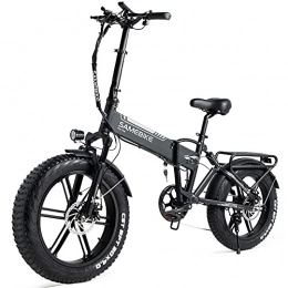 Samebike vélo SAMEBIKE XWLX09 Fat Tire Vélo Électrique 500W Vélo Électrique Montagne Plage Neige Ebike 20 Pouces pour Adultes (Noir)