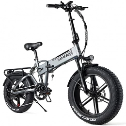Samebike vélo SAMEBIKE XWLX09 Fat Tire Vélo électrique Mountain Beach Snow Ebike 20 pouces pour adulte