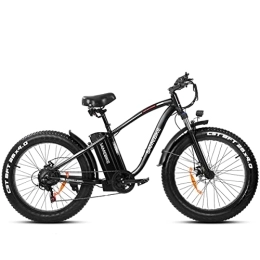 Samebike  SAMEBIKE YY26 vélo électrique adulte 26x4.0 pouces gros pneu VTT électrique 48V 15Ah batterie détachable plage de neige
