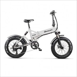 Shengmilo vélo Shengmilo Vélo Électrique de Ville Pliant 500w Fat Bike Ebike VTT, Jusqu'à 40 km / h, 20 Pouces Roues, Batterie au Lithium 48V / 15Ah, Contrôleur de Vitesse Variable Shimano 7 Vitesses