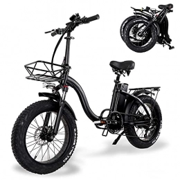 TODIMART Vélos électriques Velo Electrique Gros Pneu 20"* 4" avec Batterie Lithium-ION 48V 15Ah, 750W Vélo De Montagne De Ville Longue Portée