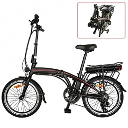 CM67 vélo Velo Electrique Pliable, 250W électrique Pliable d'assistance à la pédale avec Vélos électriques Unisexe pour Adulte
