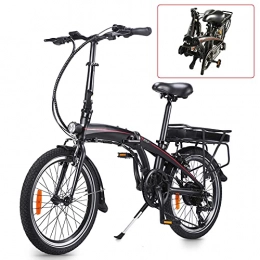 CM67 vélo Velo Electrique Pliable, avec Batterie Amovible 36V / 10Ah 7 Vitesses Vélos électriques pour Adolescent et Adultes