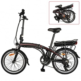 CM67 vélo Velo Electrique Pliable, Vec Batterie Amovible 36V / 10AH 7 Vitesses Vélos pliants pour Adolescent et Adultes