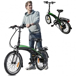 CM67 vélo Velo Electrique Pliable, Vélos de Ville avec Batterie Amovible 36V / 7.5Ah 7 Vitesses Pliable Unisexe pour