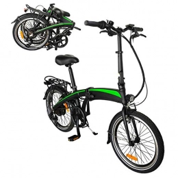 CM67 vélo Velo Electrique Pliable, Vélos de Ville Jusqu' 25km / h Vitesse Rglable 7 E-Bike 250W / 36V Rechargeable Batterie Li-ION Adultes Cadeaux